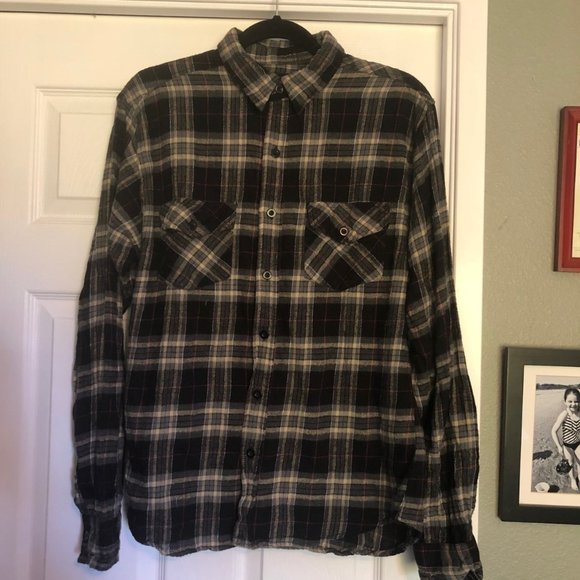 Hawks Bay Mens Long Sleeve Plaid Flannel Shirt Button Up Tartan Buffalo - Picture 2 of 6